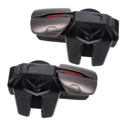 Ipetboom Gatillos para Mando de Juegos 6 Dedos Gatillos Robustos de Metal y ABS Compacto y Duradero 1 Par para Mejorar Puntería Juegos Móviles Accesorios Portátiles para Teléfonos