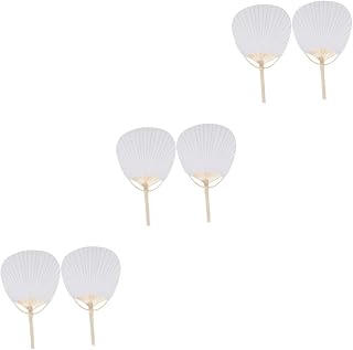 BESTOYARD 6 pcs handheld fan hand held fans decorative fan hand graffiti fans paper fan South Korea mini child