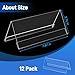 Set of 12 Acrylic Name Plates for Desks 3.15