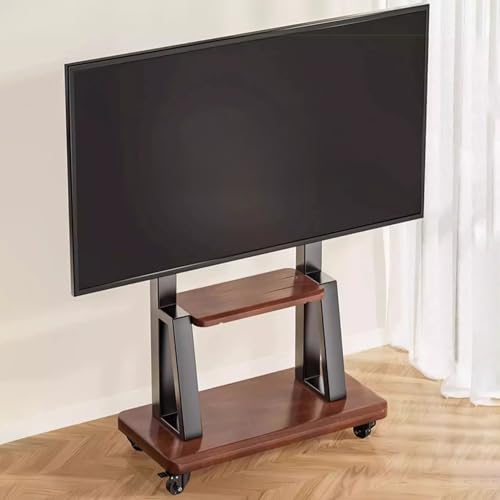 Soporte Móvil para TV con Ruedas y Estantes miniatura 1