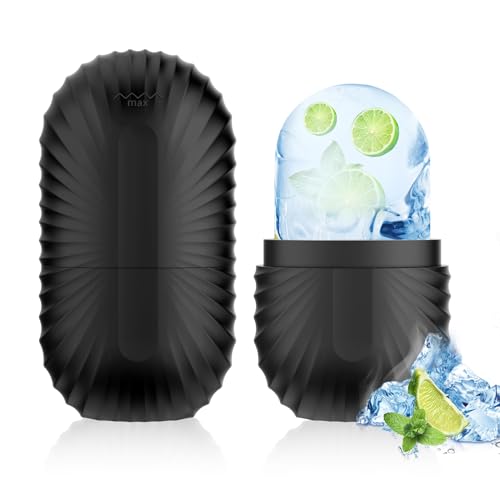 Ice Roller for Face Ice Roller for Face and Eye, Reusable Silicone Ice Facial Roller Ice Holder, Face Ice Mold Skin...