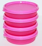Tupperware Little Wonder Bowls 6 Oz Set of 4 Pink W/pink Seals