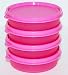 Tupperware Little Wonder Bowls 6 Oz Set of 4 Pink W/pink Seals