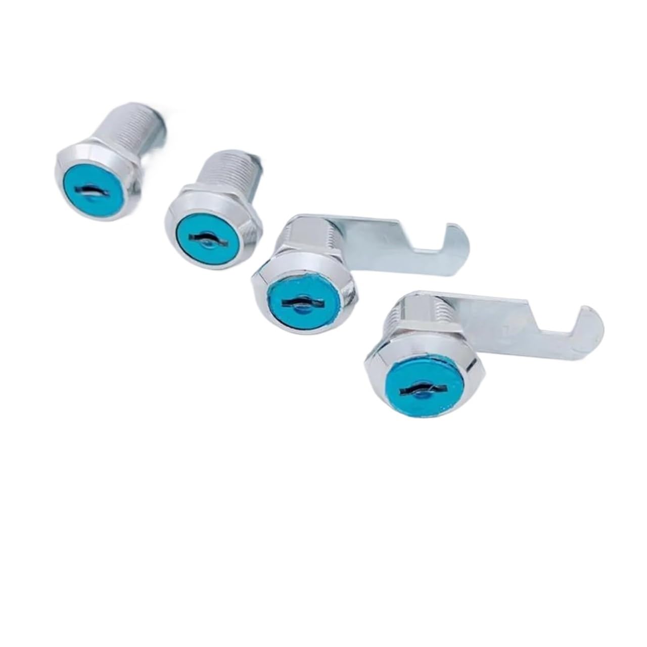 Ziubmvdyc Zinc Alloy Cabinet Lock, Ms103 Barrel For Furniture With 2 Keys Silver 16-40Mm(16Mm)