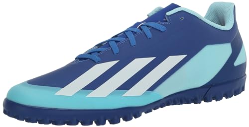 adidas Unisex X Crazylight.4 Turf Sneaker, Bright Royal/White/Solar Red, 10.5 US Men