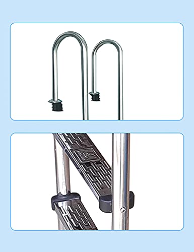 Baranda para piscina acero inoxidable antideslizante 155x31.4x50 cm miniatura 4
