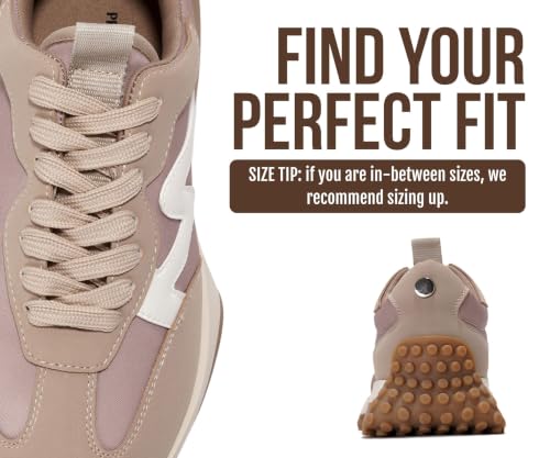 Image of Project Cloud Trendy Fashion Sneakers for Women 2026 - Memory Foam and Non-Slip Comfortable Casual Ladies Shoes for Womens Fashion Sneakers - Lightweight Lace-up Shoes (Lecco)