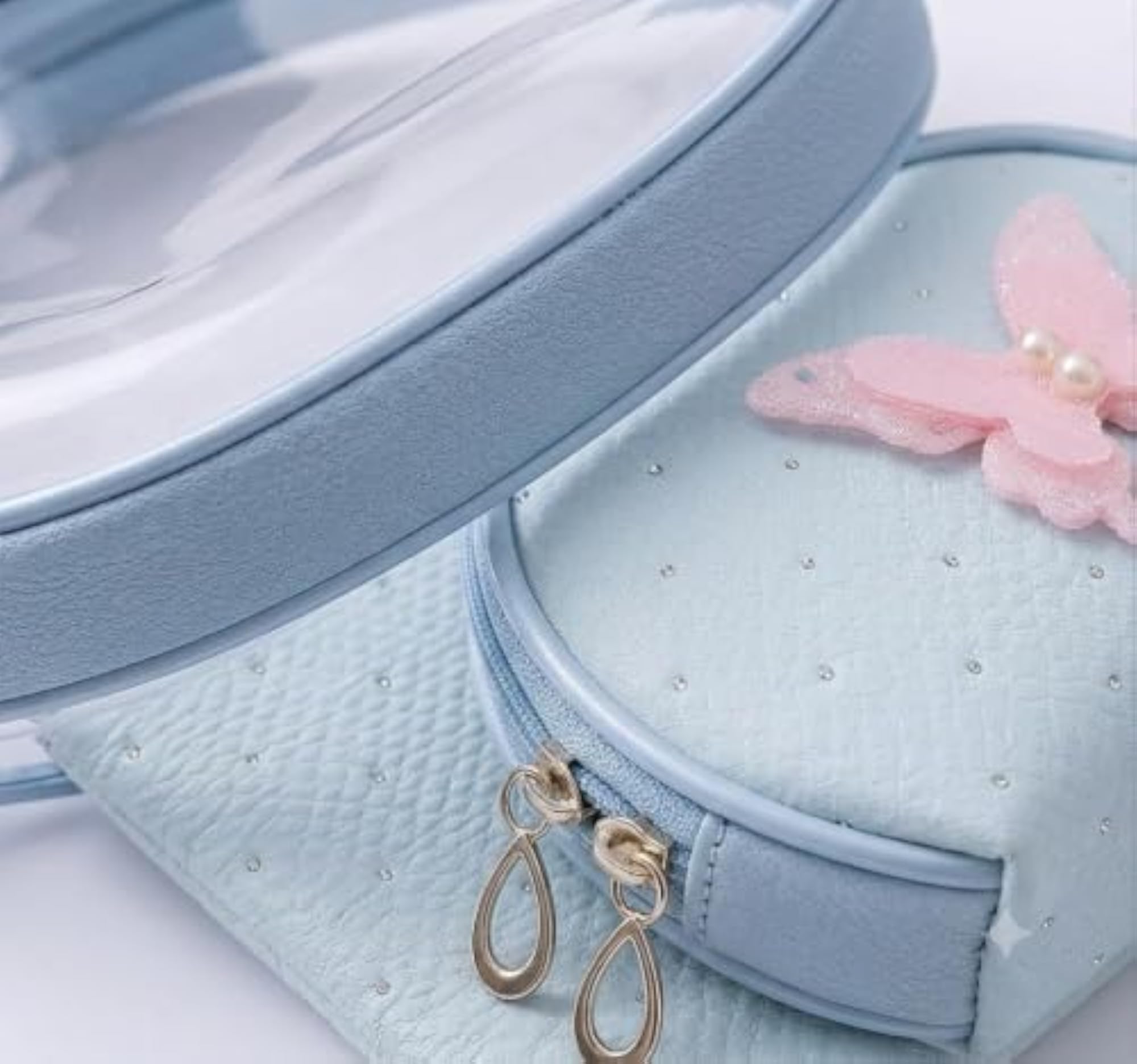 Transparent Travel Makeup Bag with Small Pouches, Waterproof