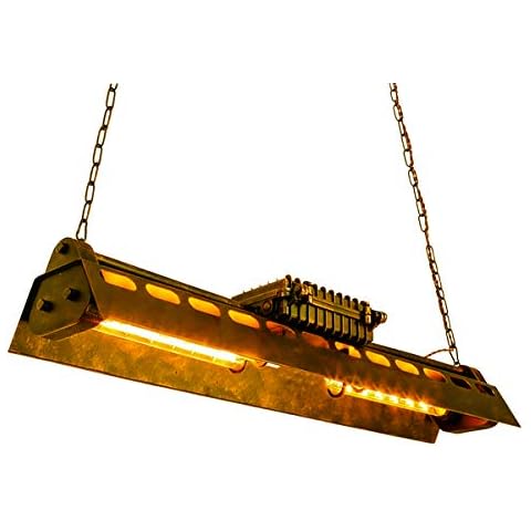 KJLARS Industrial Chandelier Kitchen Fixture Farmhouse Modern Pendant Light Vintage Hanging Ceiling Lamp Metal Rustic Lighting for Living Dining Room Bedroom Restaurant 4 Lights E26 Bulbs Cover
