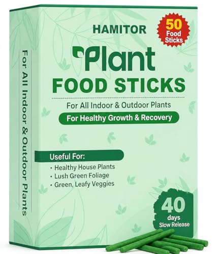 Image of Fertilizerr Sticks Flower Booster Flowering plant food Plant Food Sticks for Indoor Outdoor Home Garden Plants Multi Purpose Natural Plant Growth Booster Healthy Flower Fruit Yield (Pack of 50 Stick)