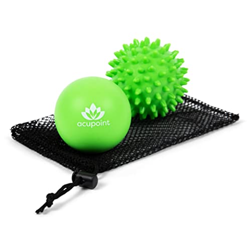Balles de Massage de Physiothérapie – Balle de Massage Idéale pour le Yoga, le Massage des Tissus Profonds, Thérapie par Points de Déclenchement – Pour l’Auto-libération Myofasciale
