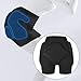kowaku Padded Shorts Black Shock Absorbing Tailbone Protector Gear Hip Protection for Ski Inline Skating Sports Men Women , XXS