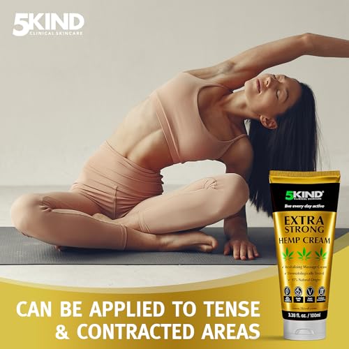 Image of 5Kind Extra Strong Hemp Cream 3.4 fl oz - Maximum Strength