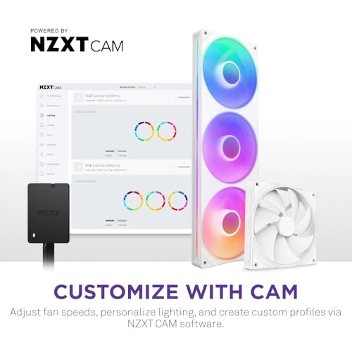 NZXT Control Hub - Digital RGB Lighting and PWM Fan Speed Controller - Control Up to 5 x PWM Fans or 4 x NZXT Single-Frame Fans - Powered by NZXT CAM Software by NZXT - Image 5