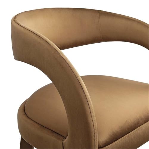 Modway EEI-6569-BRN-GLD Pinnacle Performance Velvet Bar Stool Set of Two, Brown Gold by Modway - Image 7