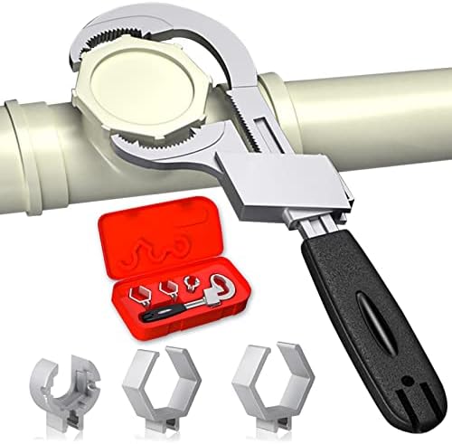 Universal Adjustable Double-Ended Wrench - Multifunctional Bathroom Wrench, Universal Pipe Wrench, Crescent Wrench Sets Hand Tool for Water Pipe Repair & Home Accessories