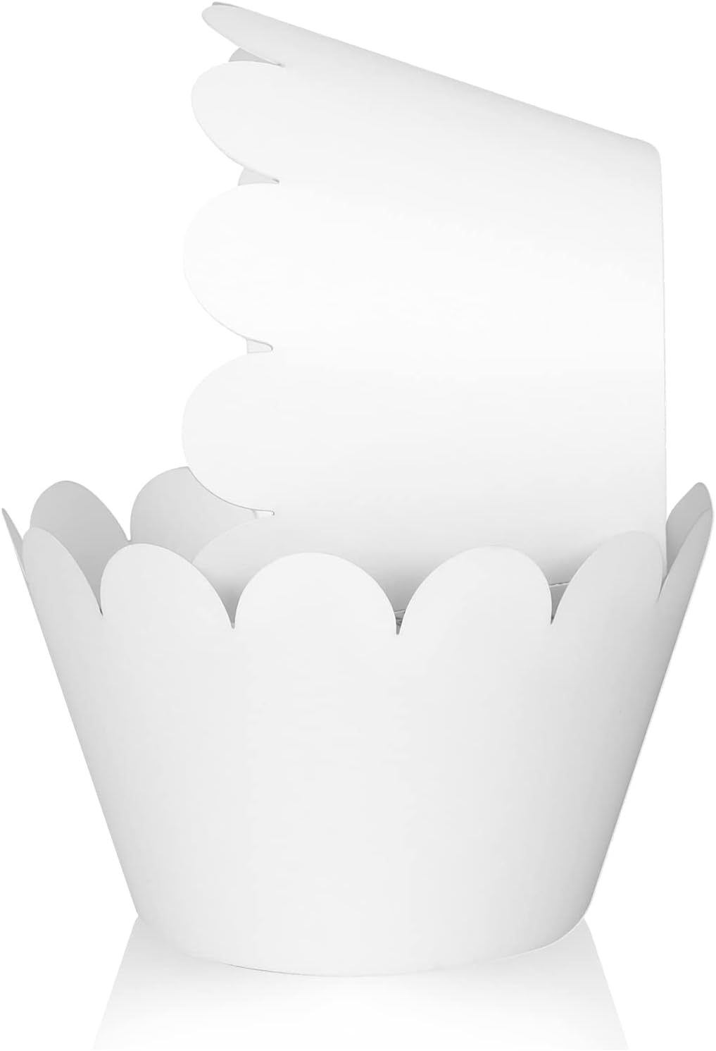 KPOSIYA Set of 100 Artistic Bake Cake Cups Filigree Little