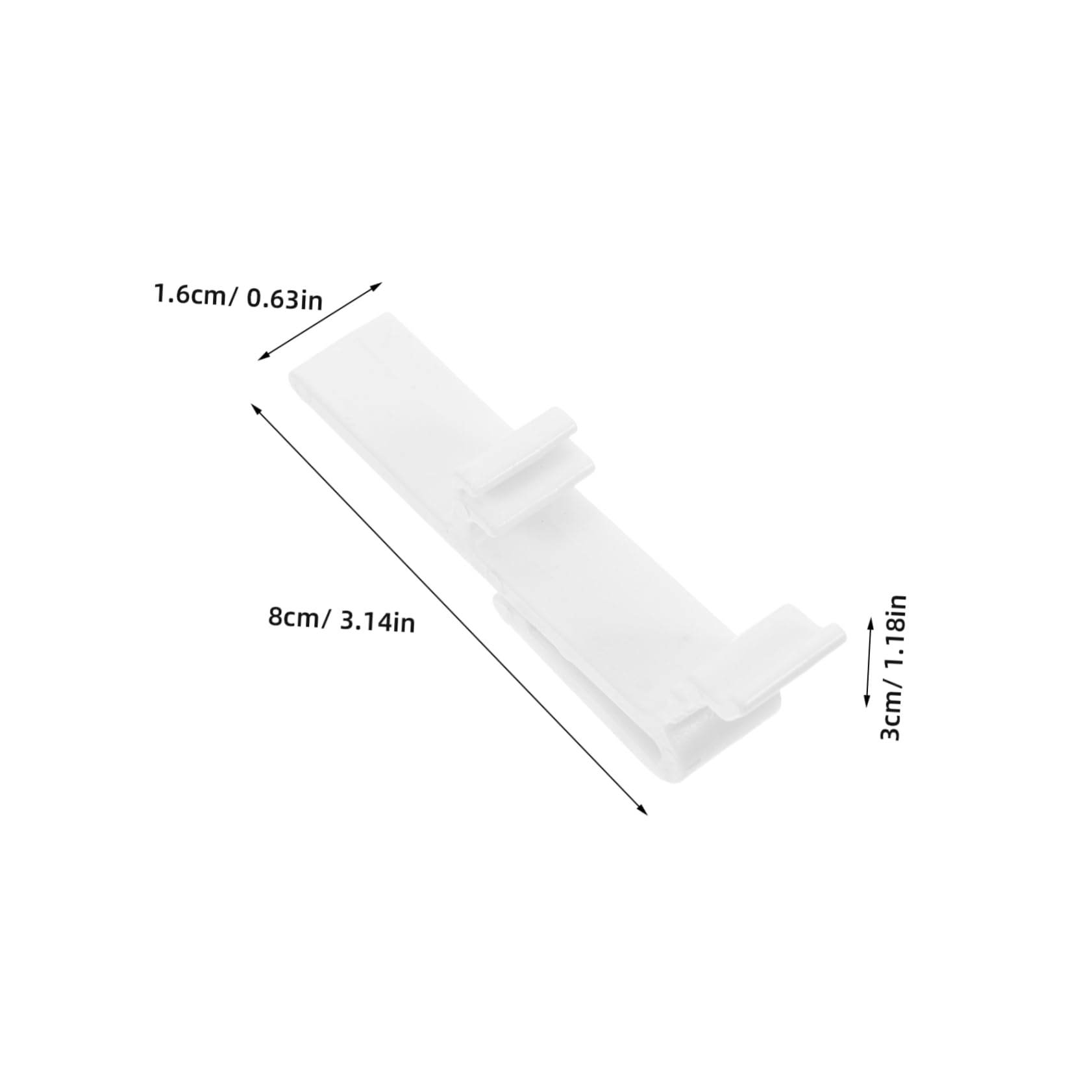 Cabilock 8pcs Vertical Blind Valance Clips Replacement for Blackout Curtains Pom Material Easy Install Home Office Use