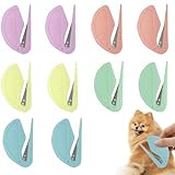BLPRKOT 10 Piezas Cortador de Nudos pelo Gato, Abrecartas Cortador de Papel, Cortanudos Gato para Gatos y Perros, Peine para Quitar Nudos Pelo, Regalo Cortador Deslizante Navidad