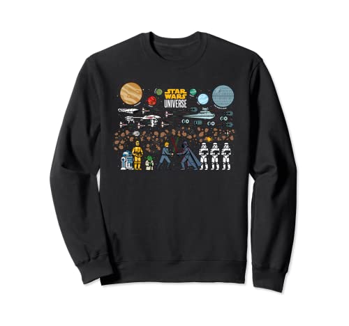 Sweatshirt Star Wars Universe Chart imprimé pour fan de science-fiction