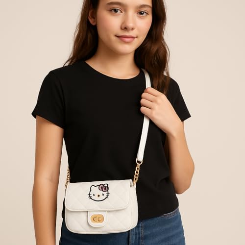 Disney Stitch, Hello Kitty or Bluey Mini Purse Crossbody Handbag for Women | Leather Women's Shoulder Handbag with Logo2