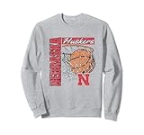 Elite Authentics Nebraska Cornhuskers Vintage Basketball 90's Sweatshirt, Small