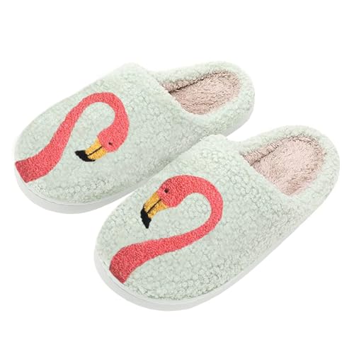 Image of Women's Men's Cute Frog Slippers Fuzzy Memory Foam Kawaii Cartoon Animal Slippers Winter Warm Fluffy Shoes