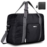 Travel Foldable Duffle Bag for Women & Men, Waterproof Lightweight Travel Luggage Bag for Sports, Gy