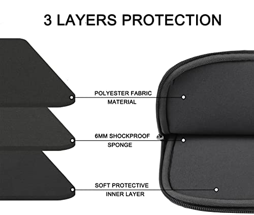 Image of Askuko Laptop Sleeve 14 inch, Durable Carrying Bag Shockproof Protective Case Cover, Handbags Briefcase Laptop Bag Compatible with 14 inch MacBook Air /Pro HP Asus Lenovo Notebook Computer, Grey