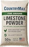Fine Ground Limestone Powder 50 lb – All-Natural Calcium Carbonate for Lawns, Gardens, Chicken Coops, Odor Control, Soil pH, and Agriculture – Soft White Lime Rock Dust