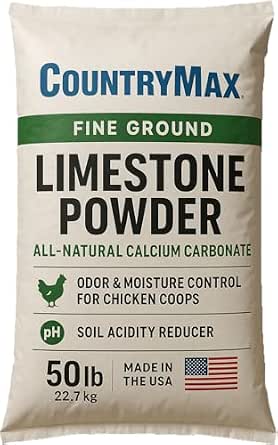 Amazon.com : Fine Ground Limestone Powder 50 lb – All-Natural Calcium ...