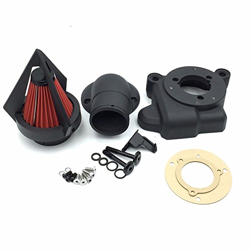 Httmt Mt240C-M Motorcycle Matte Black Spike Triangle Air Cleaner Kits Compatible With 2014 Harley Davidson Electra Glide Flhtcu #TOP2