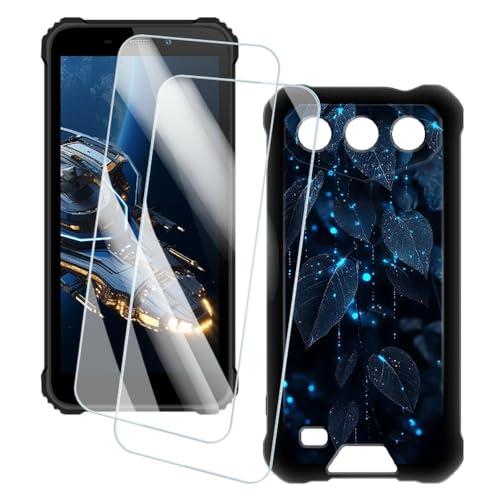 OAGELIM 2�Z�b�g �X�N���[���v���e�N�^�[ + �P�[�X Oukitel G3 (6 �C���`) �Ƃ̌݊������� �A�[�e�B�X�e�B�b�N�J�X�^���v�����g�J�o�[�Ƌ����K���X�t�B���� �X�N���b�`�h�~ (�t)