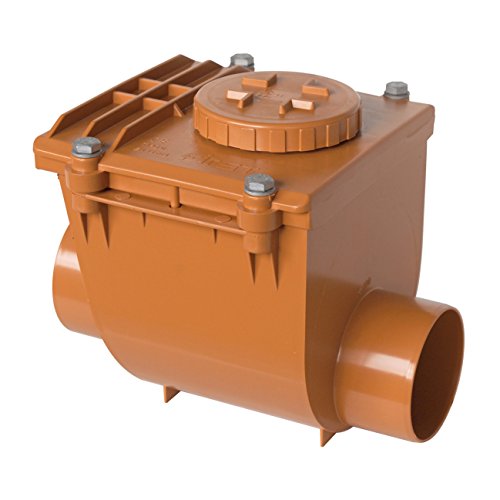 First Plast NRC100A Vanne anti-retour en PVC à collage, rouge, Ø 100 mm