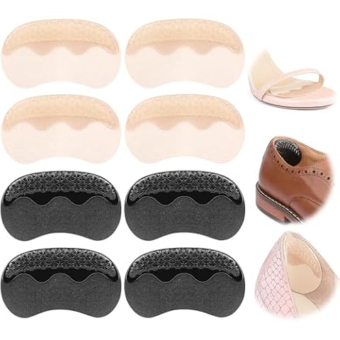 Riootlnm Heel Pads Grips Cushioning for Shoe Too Big, Ball of Foot Cushions, Metatarsal Pad, Prevent Toe Heel Sliding, Rubbing Blisters Pain, Shoe Inserts for Loose Shoes (Multicolor, Medium) Cover