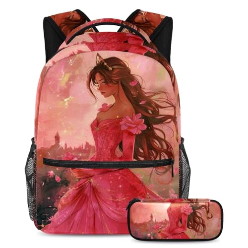 Sac d'école rose Dream Princess : fini le mal de dos et le matériel perdu