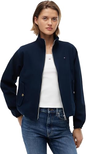 Veste Tommy Jeans Tjw Reg Zip blouson coton bleu marine femme L