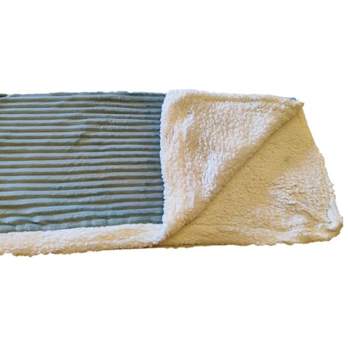 Cobertor, Coberdrom, Edredom, Para Pet, Cães e Gatos, Sherpa Premium 110cm x 80cm (Verde Azulado)
