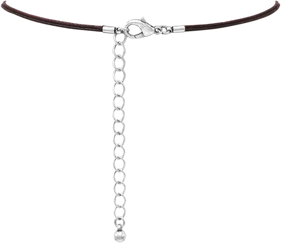 Rosemarie & Jubalee Women's Western Style Statement Squash Blossom Pendant With Turquoise Stone And Vegan Suede Necklace Earrings Set, 18"+3" Extender - Image 4