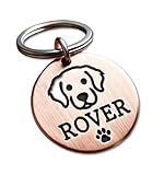 Golden Retriever Pet ID Dog Tag, Personalized Custom Engraved, Strong Durable Identification, Collar Accessory