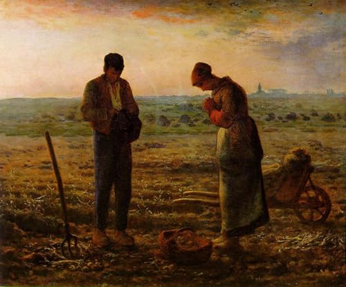 Art tableau l'Angélus de Jean-François image sur toile pour une ambiance chaleureuse dans la maison
