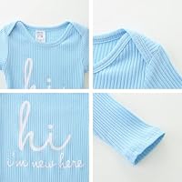 Bibimom Infant Boy Clothes 0-3 Months Baby Boy Clothes Blue Romper Newborn — image 4