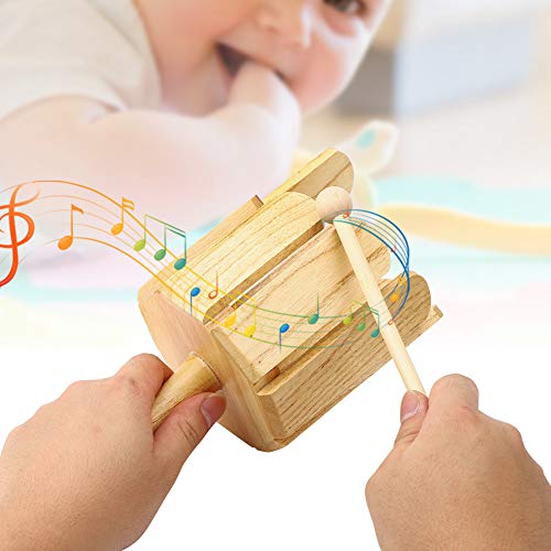Wooden Percussion Instrument,Durable Wooden Early Learning Instrument,Easy To Use Solid Wood Percussion Instrument Early Learning Musical Instrument #TOP2