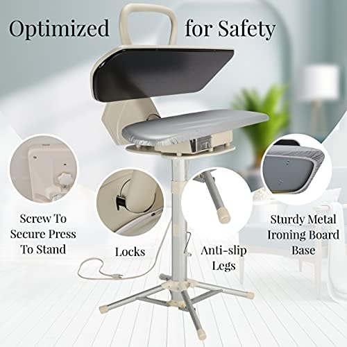Speedypress Steam Ironing Press 101HD-Silver Heavy Duty Professional 101cm with Stand