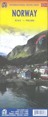 Norway Travel Reference Map 1:900K Waterproof