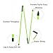 Eshan Golf Alignment Sticks 2 Pack Swing Training Aid Equipment Collapsible Trainer Practice Rods Posture Corrector in Handy Storage Tube Case for Men Women Golfer Swinging (Mint Green)