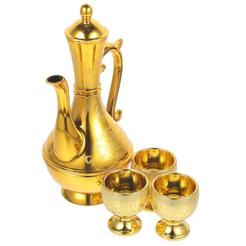 MAGICLULU Calice Decorativo e Brocca da Vino Drip Tea Pot, Set di Due Tazze per Offerte Domestiche in Stile Europeo per Adorare