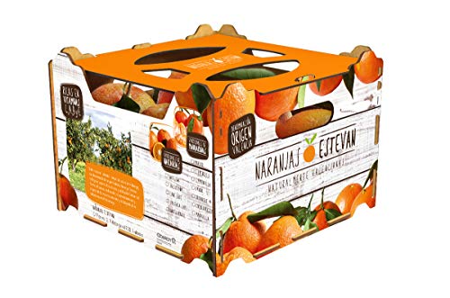 Caja de 5 kg de naranjas de Valencia (comarca La Safor),recolectadas el...