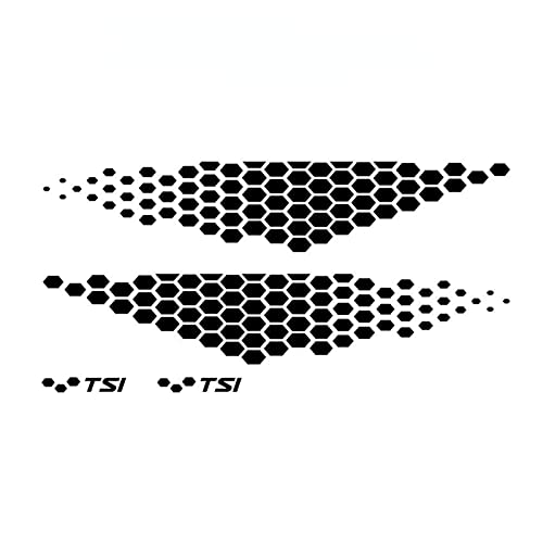 Wlxgyigij Calcomanía de Vinilo para Falda Lateral de Puerta de carrocería de Coche para VW Golf 4 5 6 7 TSI TCR Polo calcomanía de Carreras Accesorios para automóviles 1 Juego Cover