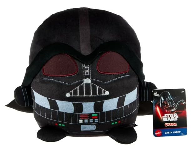 STAR WARS Cuutopia Plush 5-inch Toy, Rounded Soft Pillow Doll Inspired with Bonus Sticker (Darth Vader)
